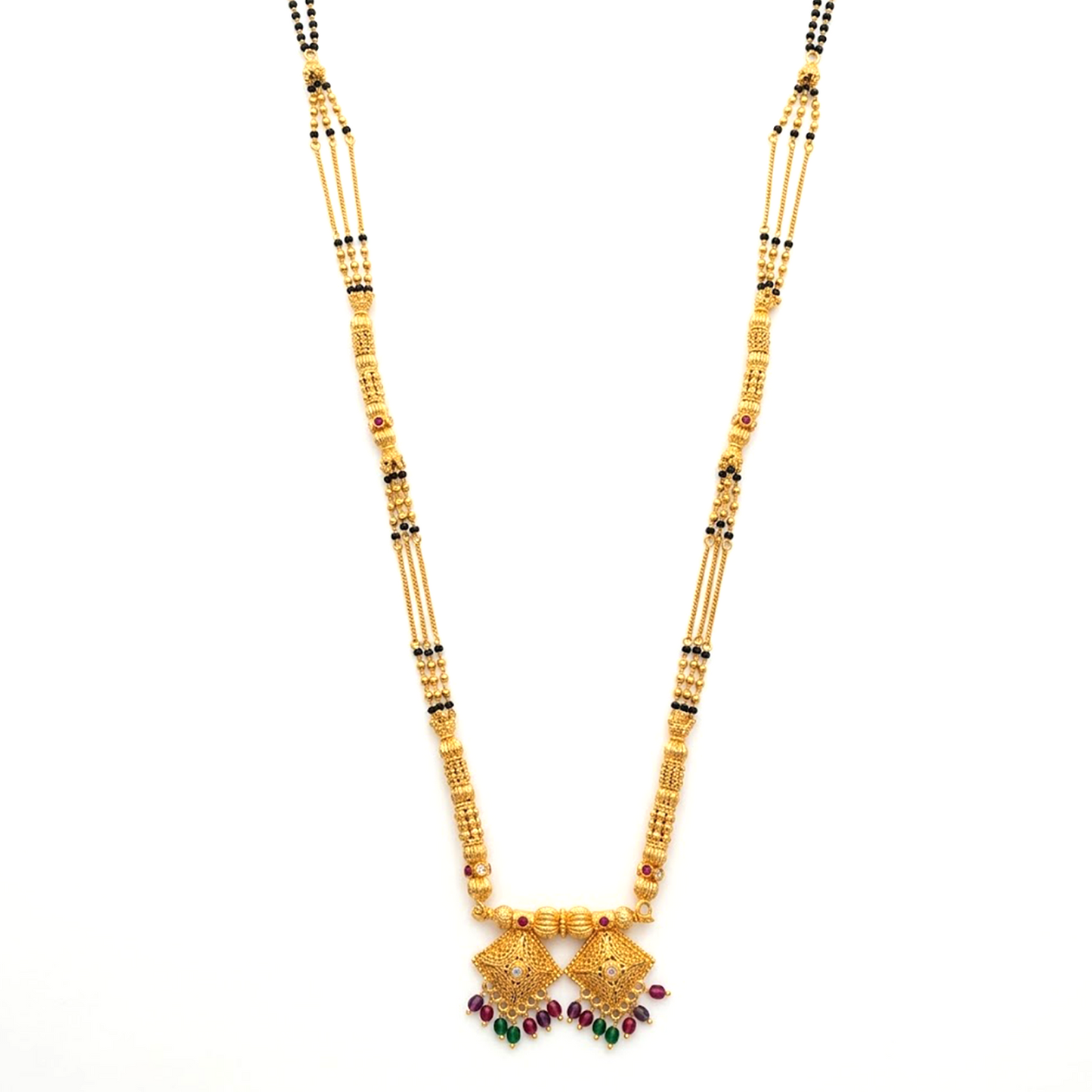 3 Line Damru Mangalsutra