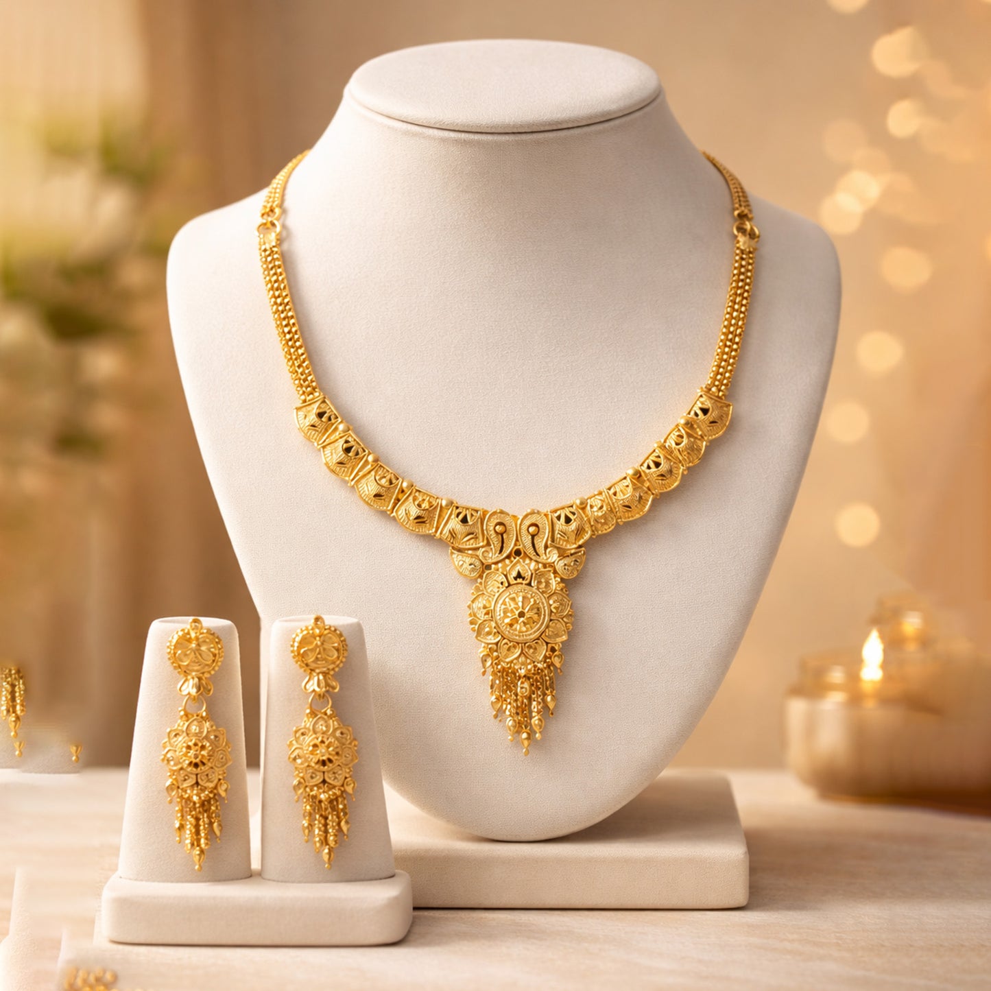1 Line Necklace set