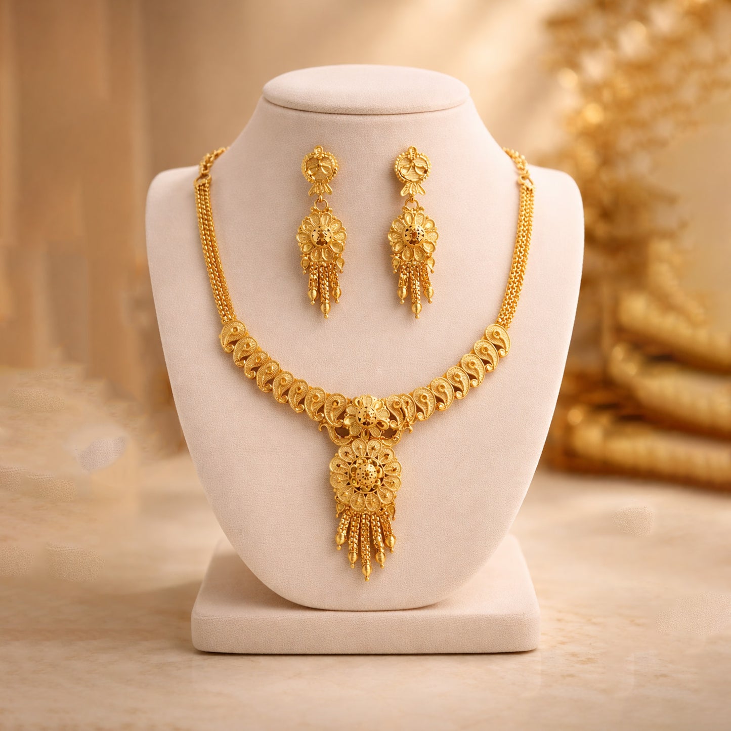 1 Line Necklace set