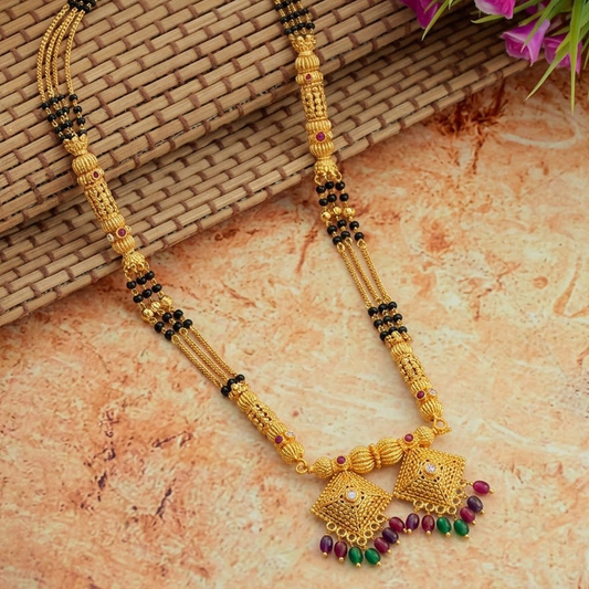 3 Line Damru Mangalsutra