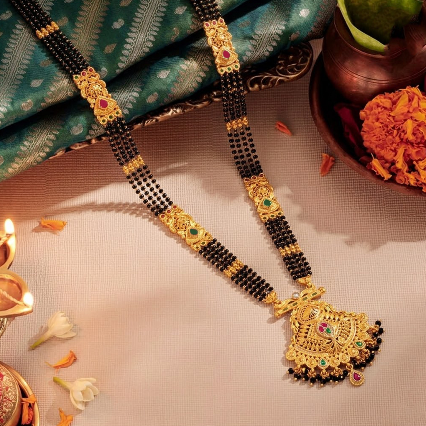 3 Line Swaraski Mangalsutra