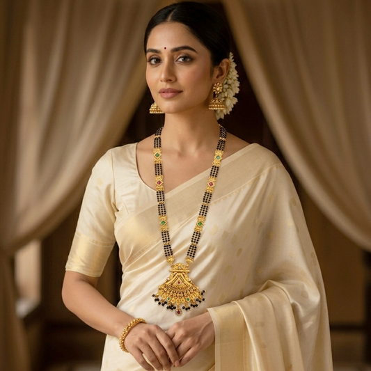 Swaraski 3 Line Mangalsutra
