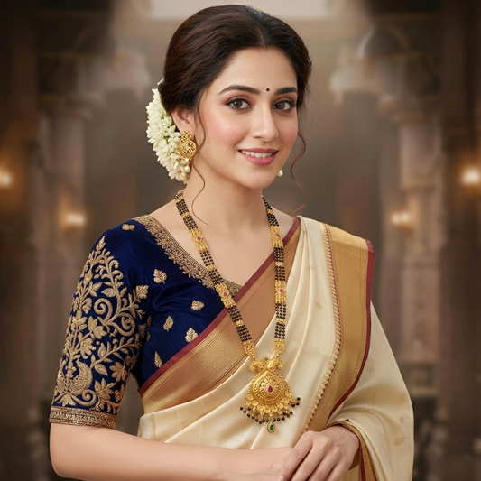 Swaraski 3 Line Mangalsutra