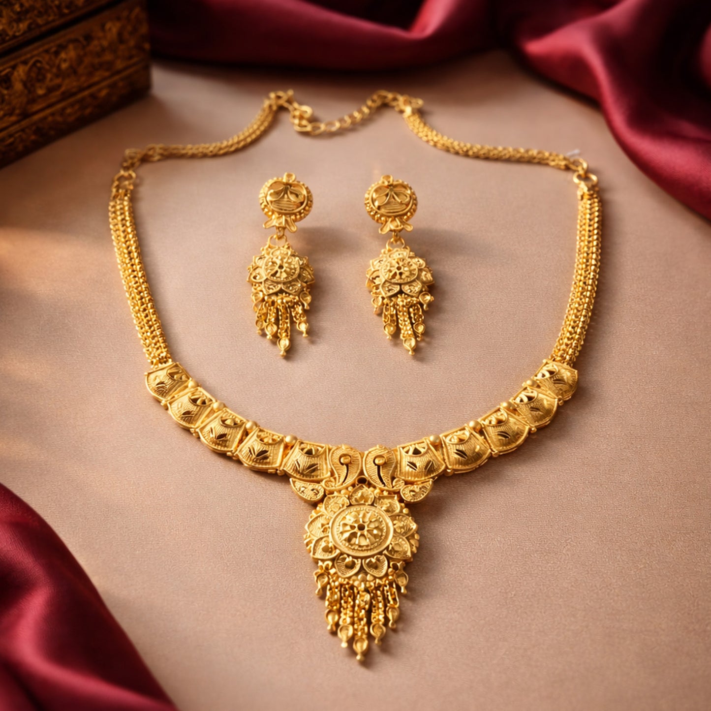 1 Line Necklace set