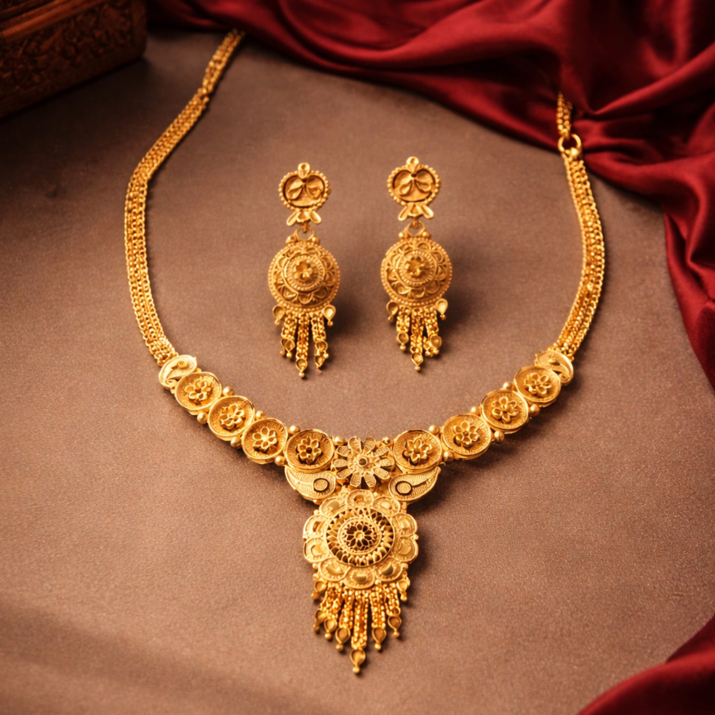1 Line Necklace set