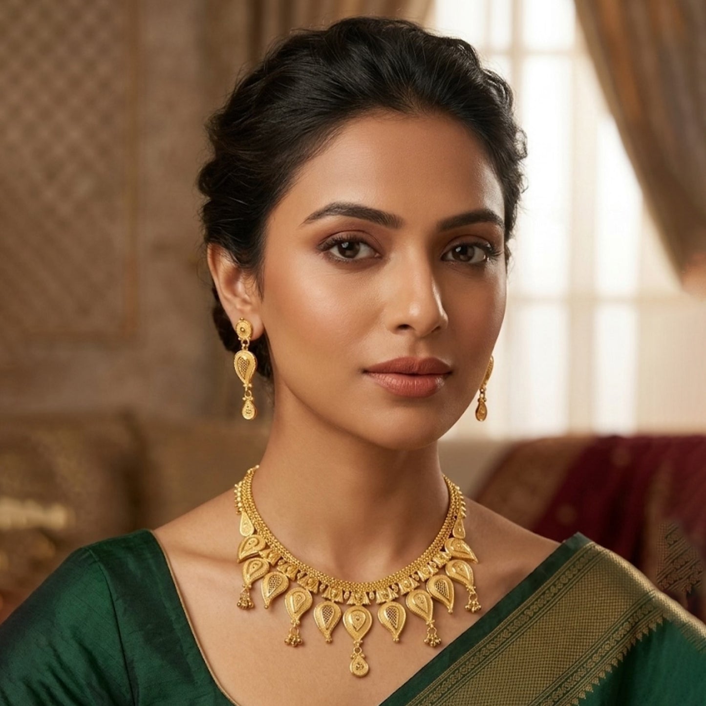 1 Line Necklace set